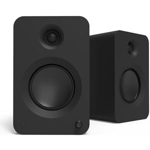 Kanto REN 200W Powered Speaker System with HDMI ARC Input for TV & Home Theater | USB-C and Bluetooth 5.3 | High/Low Pass Filter | Pair | Matte Black