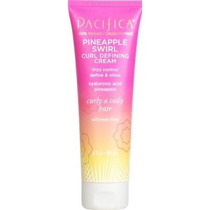 Pacifica Beauty Swirl Curl Defining Cream, 100% veganistisch en dierproefvrij, ananas, wit, 120 ml