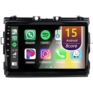 Android Radio voor Toyota Estima Previa 2006-2012, 9 inch Touchscreen Autoradio met Wireless CarPlay Android Auto Bluetooth WIFI(4Core(1+32GB))