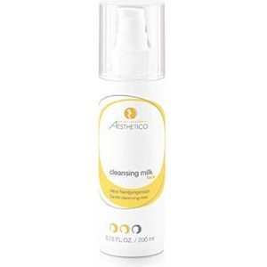 AESTHETICO Cleansing Milk, 200 ml, milde, zeepvrije reinigingsmelk voor droge en tot neurodermitis neigende huid, reinigt voorzichtig zonder uit te drogen, verwijdert oogmake-up, met bisabolol