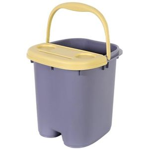PA-DABAOO Plastic Voetbad Emmer, Groot Voetbad, Voet Spa -Badkuip, Voetbad Emmer, Multifunctionele Plastic Emmer Met Handvat, Geschikt Voor Huisspa Pedicure,Purper