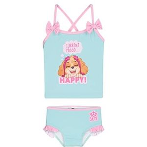 Paw Patrol Skye Tankini voor meisjes, turquoise, 98-104