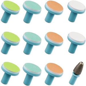 12 Stuks Baby Nagelvijl Pads Nageltrimmer Vervangende Pads Elektrische Baby Nail Slijpkoppen voor Standaard Elektrische Kid Nail Trimmer Suits voor Pasgeboren Baby Peuter