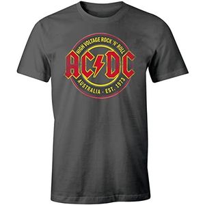 AC/DC - High Voltage Aus. 73 Biologisch Katoen Duurzaam Heraltig Shirts voor AC/DC Fans, dark grey, L