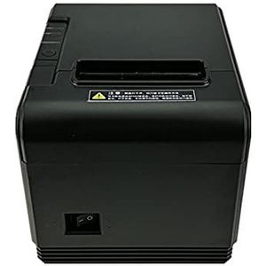 Etiketprinters 80mm Thermische ontvangstprinter Auto Snijden Restaurant Keuken POS-printer USB LAN parallelle poort 200 mm/s hoge snelheid (Color : USB and Network)