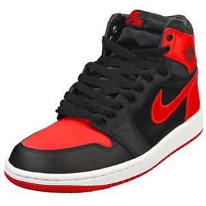 Nike Air Jordan 1 High OG Satin Bred FD4810-061 Dames, Zwart Rood College Wit, 37.5 EU