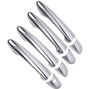 Carbon Fiber Chrome Auto Deurgreep Cover Decor Trim Voor Mazda CX-9 CX9 CX 9 MK2 2016 2017 2018 2019 2020 Styling Accessoires