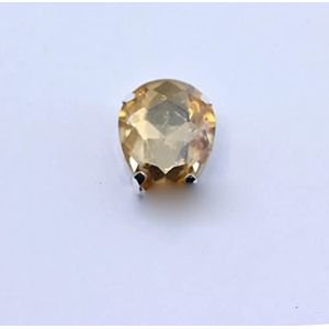 4-40MM 24-Kleuren Naaien op Water Druppels Strass Crystal Zilver Klauw Knop Teardrop Voor Sieraden/Jurk Tas Schoen Diy Trims-Goud champagne, 8x13mm 20st