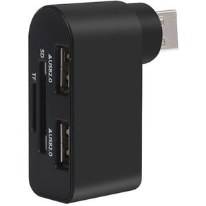 Draaibare USB-hub, 480 Mbps Snelle USB-adapter, USB2.0 Hub Splitter, 4-poorts USB-hub, Usb Charger Block 4 Poorten, Draaibare USB-hub, Usb Extender Hub, Docking Station Draaibare USB-adapter, Usb