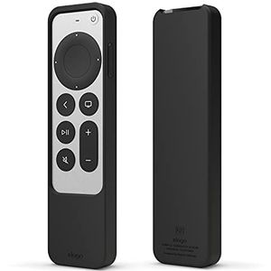 elago R2 Dun Case Compatibel met Apple TV 4k Siri Afstandsbediening 3e Generatie(2022) en 2e Generatie (2021)–Dun Ontwerp, Licht van Gewicht, Schokabsorptie, Volledige Toegang (Zwart)