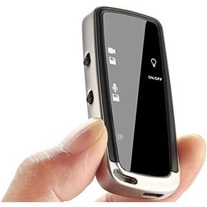 Antdau71 - Mini-dicteerapparaat met videocamera, digitaal opnameapparaat voor vergaderingen, interview, universiteit, verborgen camera, sleutelhanger, microcamera spion, Cw785