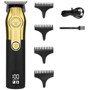 Tondeuse voor mannen, tondeuses professionele kappersmachines elektrische tondeuse precisie stalen mes haarsnijmachine (Jin HEI 601)