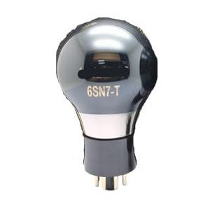 6SN7-T 6SN7T zwarte glazen buis, vervangt 6SN7 6H8C 6N8P CV181 5692 audioversterker vacuümbuis (1 stuks)