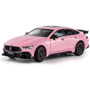 Voor AMG GT3 Schaal 1:24 Diecast Speelgoedvoertuig Model Auto Trek Geluidsdeuren Te Openen Collectie Model Speelgoedauto (Color : Pink)