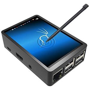 Voor Raspberry Pi 3 B + 3,5 inch touchscreen met hoes, 320 x 480 pixels TFT LCD-scherm [ondersteunt Raspbian, Ubuntu, Kali, RetroPie] (3,5 inch multi-systeemscherm)