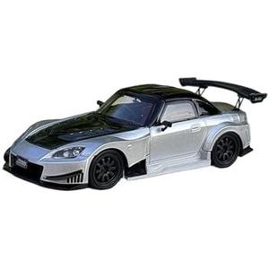 1/64 Voor S2000 JS Racing-modelauto (Color : Silver, Size : With box)