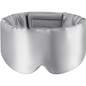 Slaapmasker, Mulberry Silk Blackout Oogmasker, 2 stuks, veelkleurig(Grey)