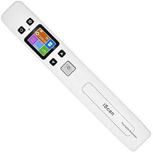 ECOiNVA iScan Mini Draagbare A4 Scanner met LCD, Geen WiFi, Wit