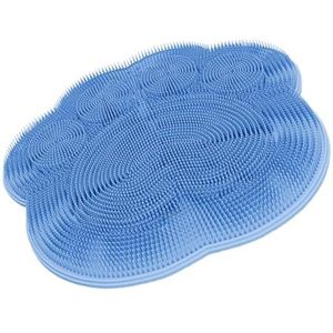 douchen, voeten wassen Siliconen kattenpoot massagemat for rug en voet met zuignappen, blauw, 30x30x0,2 cm
