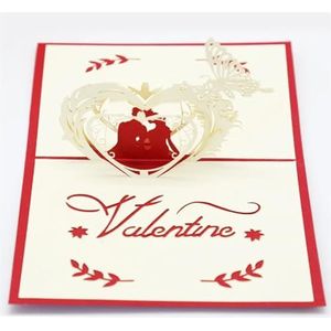 Bruiloft uitnodigingskaarten 3D pop-up kaarten huwelijksuitnodigingen feestgeschenken bruiloft wenskaart verjaardag Valentijnsdag geschenken ansichtkaart (kleur: stijl 11, maat: 13 x 16 cm)