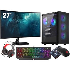 VIST PC Gaming Ryzen 7 5700X - RAM 32GB - RTX 5060 - SSD 1TB M.2 - WIFI - 27"" - W11