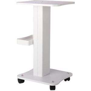 Salonwagen, cosmeticawagen, beautysalon, trolley, salon, rolwagen, standaard, draagbare medische wagen met remwiel, gereedschapswagen, kapper rolwagen voor kappers, beautysalon SPA, wit