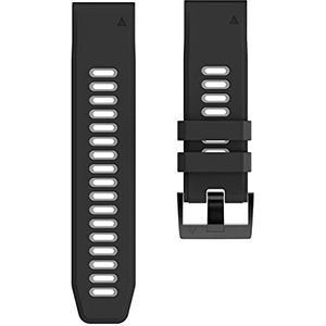 2 6 mm 22mm 20mm QuickFit-band compatibel met Garmin Epix Fenix ​​7 7x 7s Solar 6 6x 6s Pro 5x 5s Plus/instinct 2 / Forerunner 945 Siliconen Band (Color : Black gray, Size : For Fenix 6X Pro)