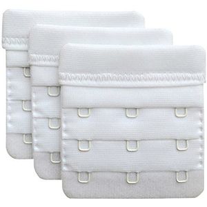 Chanie 3 Stuks Dames Bh-Verlengstukken met 3 Haken, 6.1cm x 5.8cm