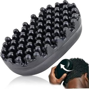 Krullende haarborstel, rubberen haarborstel, Dreadlock Twist Styler Borstel Wasbare Afro Haarspons Afro Racket voor kappers en dagelijks gebruik, ideaal voor vuil gevlochten krullend haar, opgerolde