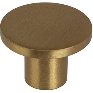 Gedotec Design meubelknop messing kastknop goud - Como | metalen deurknop rond | ladeknop Ø 26 mm | commode-knop keukenkasten & deuren | 1 stuk - meubelknop vintage met schroeven
