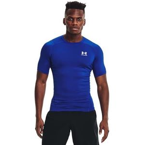 Under Armour Ua Hg Armour Comp Ss T-shirt heren, koningsblauw/wit., XL