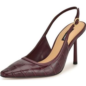 Nine West Orlanda Pump voor dames, Donkerrood Croco Multi 600, 35 EU