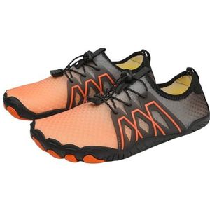 Schoenen voor vrouwen mannen ademende blootsvoets waterschoenen strand zwemmen surfen sneakers schoenen met brede teen box grijs, Kleurrijk, 38 EU