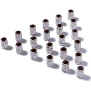 Nagelschuurkop, Zebra schuurbanden for nagelboor, manicure, pedicure, polijsten, 100 stuks, korrel 80-240(3 Sizes 100pcs)