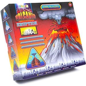 abeec Volcanic Eruption Interactive Science Kit - Maak uw eigen vulkaan Kit voor kinderen - Science Kits for Kids 8+ - Schimmel een vulkaan, verf het en maak een uitbarsting