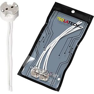 ISOLATECH 2st universele keramische fitting voor MR16 en GU5.3 basis LED spaarlampen (max.250V/2A) gloeilampen huis verlichtingsinstallatie inbouw plafond keuken badkamer hittebestendig