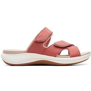 Clarks Mira Ease Slide Sandaal voor dames, Dusty Rose Textiel, 43 EU