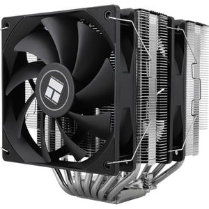 TR-Thermalright Phantom Spirit 120 CPU-koeler, dubbele toren met 7 heatpipes, zwart bovendeksel, Dual 120 mm PWM-ventilator, voor AM5/AM4, Intel lga1851/1700/1150/1151/1155/1156/1200/2011