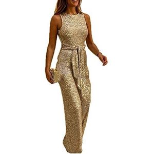 Babao - Dames Jumpsuit - Off Shoulder - Met Lovertjes - Glitter