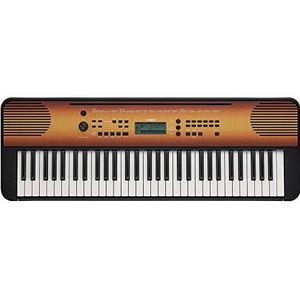 Yamaha Digitaal keyboard PSR-E360MA, esdoorn, digitaal toetsenbord voor beginners met 61 toetsen met aanslagdynamiek, draagbaar toetsenbord in veelzijdig design voor elke woonruimte