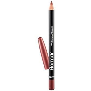 Flormar Lipliner Waterproof 202 Soft Pink Brown – Langhoudende, veegvaste lipliner – Romige textuur voor gedefinieerde lippen – Geschikt voor alle huidtinten – Lippenpotlood in natuurlijke tint