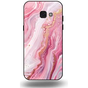 hoesje geschikt voor Smartphonica Telefoonhoesje geschikt voor Samsung Galaxy A5 2017 met marmer opdruk - TPU backcover case marble design - Roze
