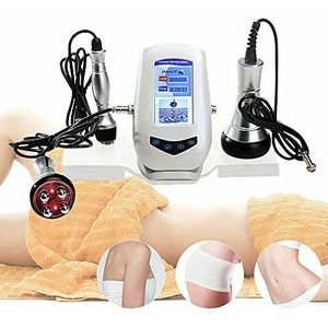 Anti-cellulitis massageapparaat 3-in-1 ultrasoon cavitatie RF lichaam massageapparaat vetverbranding afslanken machine anti-aging gezicht huidverjonging machine voor huidversteviging, gewichtsverlies