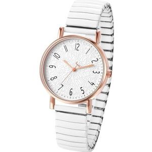 JewelryWe Paar horloges, analoog, kwarts, partner, vriendschap, polshorloge, elastische metalen armband, ultradun horloge met verlichte wijzers, cadeau voor heren en dames, zilver, roestvrij staal