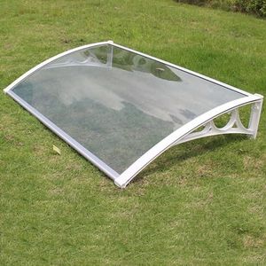 Deurluifel Buitenluifels Voordeur Raam Tuinluifel Patio Veranda Luifel Onderdak (Kleur : Transparent, Maat : 80x100cm)