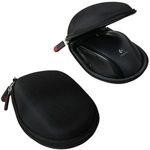 Hermitshell Travel Hard EVA opbergtas beschermhoes etui draagtas tas compacte maten en karabijnhaak voor Logitech Wireless Marathon Mouse M705