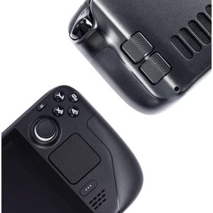 Touchpad Protector Steam Deck, Touch Pads en Back Knoppen Beschermende Skin Texture Sticker voor Steam Deck Touch Trackpad, Luck&Link (Matrix-zwart, Touchpad+4 toetsen)