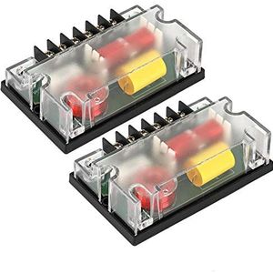 Tweeter auto Tweeters voor auto 2 stuks 12V 2-weg auto-audio crossover tweeter woofer uitgang universele autoluidspreker auto-accessoires