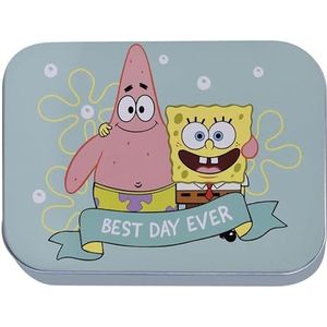 SpongeBob Kinderpleisters met Licentie -3 stuks- Metalen Doos - 24 Pleisters - Mooie Design Pleister bewaardoos voor Kinderen - Plakpleister met Design - Geschikt voor Rugzak - Handtas