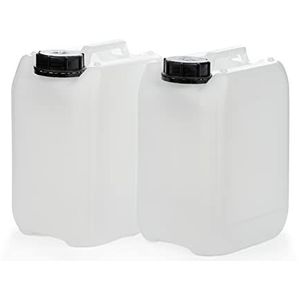 Octopus 2 x 5 l jerrycan, leeg van HDPE, met sluiting DIN 51 mm en UN-goedkeuring, waterjerrycan, geschikt voor levensmiddelen